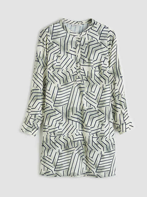 LCW Grace Hakim Yaka Desenli Kadın Tunik - S6FU39Z8-LQB