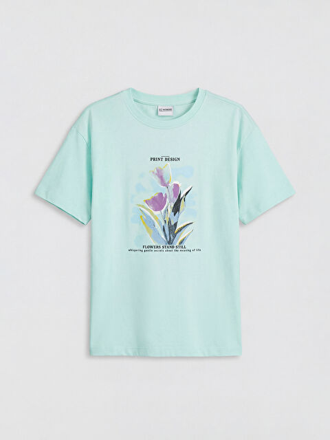 LCW Kids Girl TURQUOISE T-Shirt - S6FU98Z4-FVZ