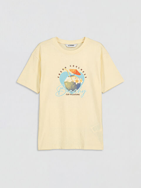 LCW Kids Girl YELLOW T-Shirt - S6FU98Z4-ZS3