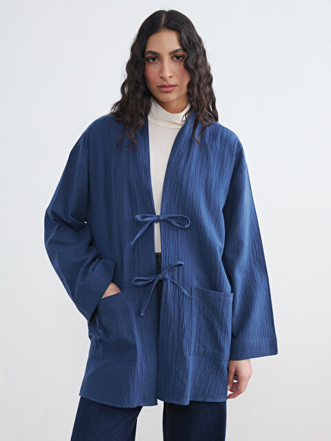 LCW Modest كيمونو كحلي امرأة