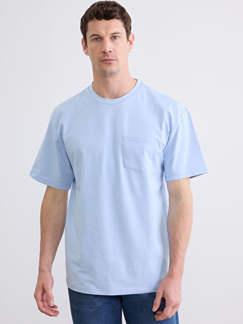 LCW ECO Bisiklet Yaka Cepli Erkek Tişört - S6FV53Z8-ZRV