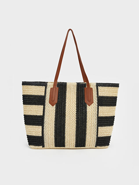 LCW ACCESSORIES Женская полосатая пляжная сумка с плечевым ремнем