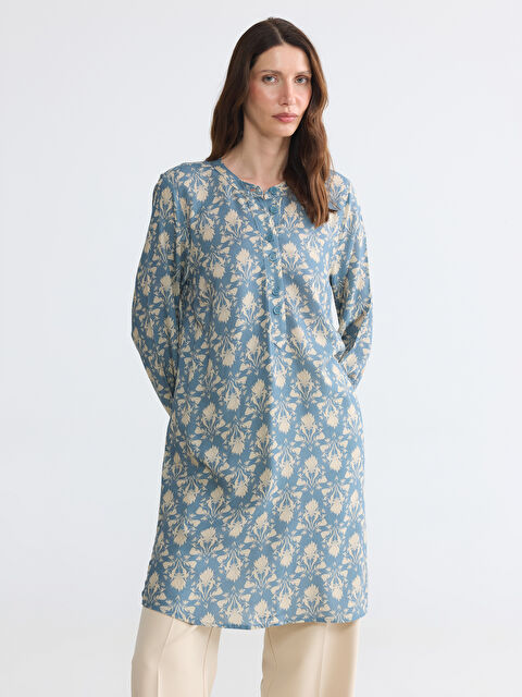 LCW Grace Hakim Yaka Desenli Kadın Tunik