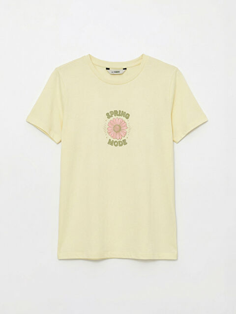 LCW ECO Crew Neck Printed Women's T-Shirt - S6FY20Z8-FZM