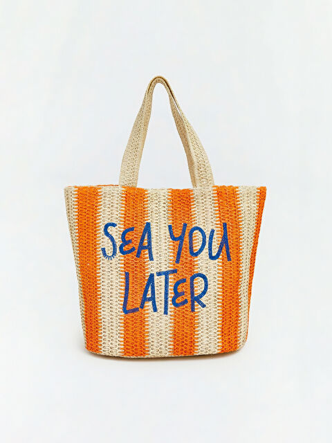 LCW ACCESSORIES Hasır Kadın Plaj Çantası