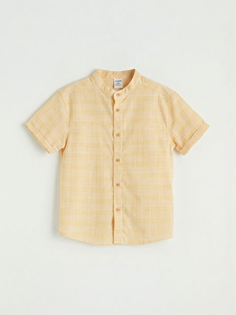 LCW ECO Hakim Yaka Kısa Kollu Erkek Çocuk Gömlek - S6G017Z1-LQ2