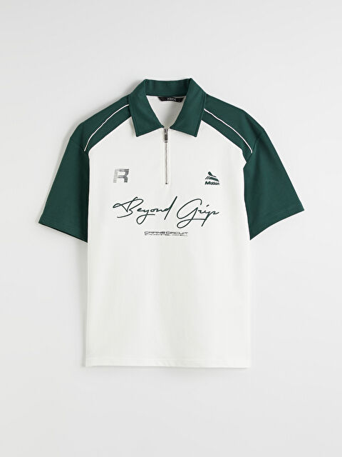 XSIDE Polo Yaka Baskılı Erkek Tişört - S6G051Z8-R9J