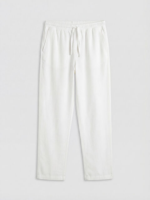 XSIDE Relaxed Fit Linen-Look Men's Trousers