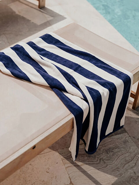 LCW ACCESSORIES xÇizgili Erkek Plaj Havlusu 70x150 cm