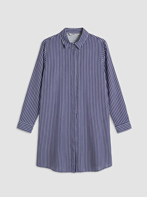 LCW Grace Çizgili Kadın Gömlek Tunik