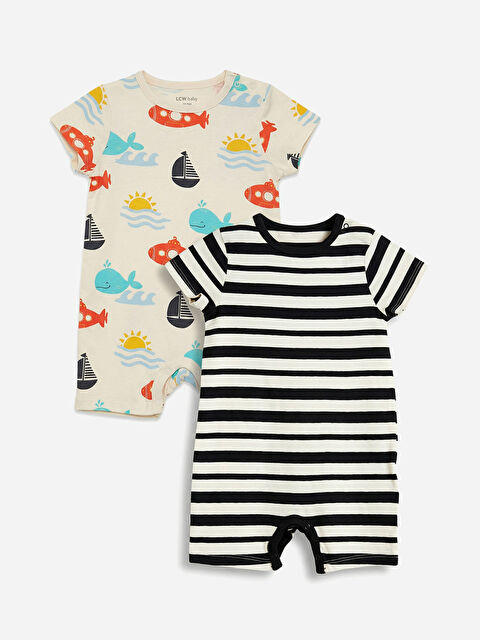 LCW baby Baskılı Erkek Bebek Tulum 2'li