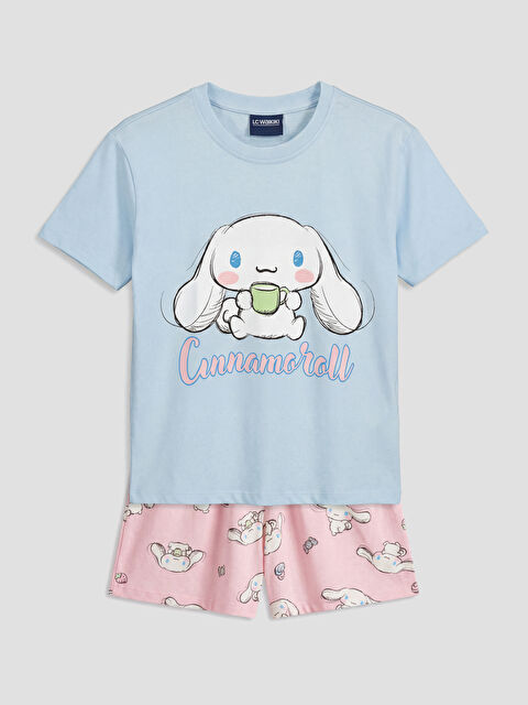 LCW Kids Girl BLUE Pyjama Set - S6G180Z4-QWQ