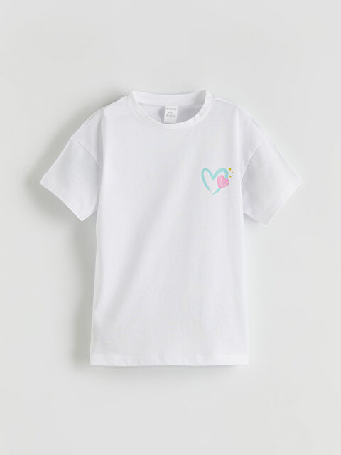 LC WAIKIKI Baskılı Kız Çocuk Tişört - S6G385Z1-J5E