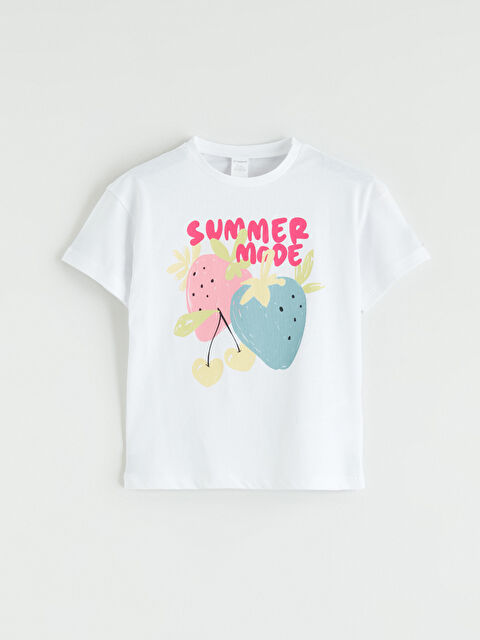 LC WAIKIKI Baskılı Kız Çocuk Tişört - S6G385Z1-ZUX