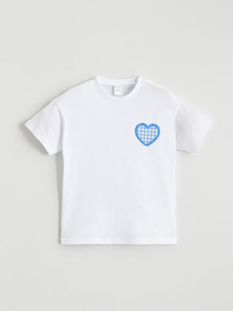 LCW ECO Baskılı Kız Çocuk Tişört - S6G386Z1-ZUY