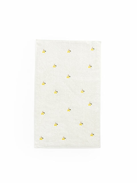 LC WAIKIKI Limon Desenli Nakışlı Yüz Havlusu 50x80 cm - S6G440Z8-EEW