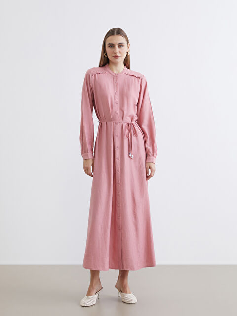 LCWAIKIKI Classic Woman PINK Shirt Dress - S6G483Z8-ZWU