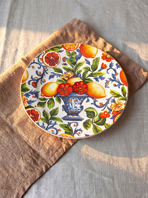 LCW HOME Çiçekli Porselen Pasta Tabağı