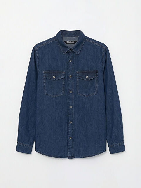 LCW Jeans Regular Fit Erkek Jean Gömlek - S6G601Z8-309