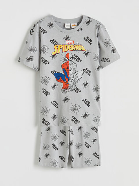 LCW Kids Set de pijamale scurte GRI Băiat - S6G602Z4-LRY