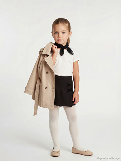 LCW Kids Kız Çocuk Şort ve Külotlu Çorap Takımı - S6G620Z1-CVL