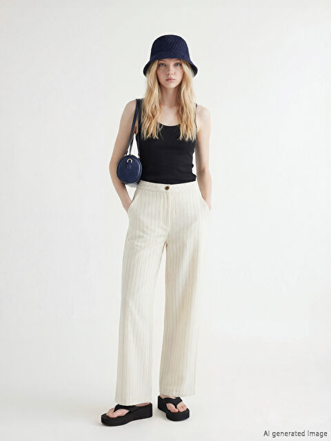 XSIDE BEŽ Pantalone Žena