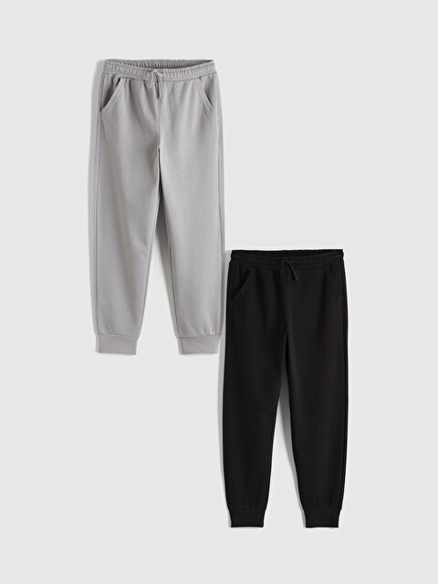 LCW Kids Beli Lastikli Erkek Çocuk Jogger Eşofman Altı 2'li - S6G662Z4-CVL