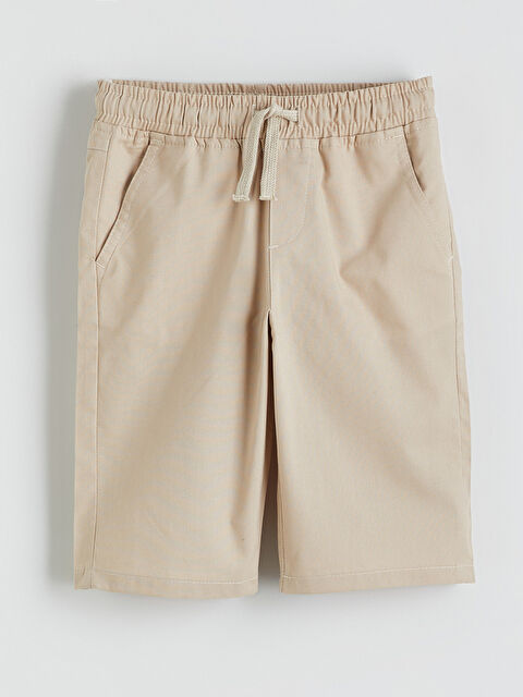 LC WAIKIKI Beli Lastikli Gabardin Erkek Çocuk Şort - S6G699Z4-ZRW