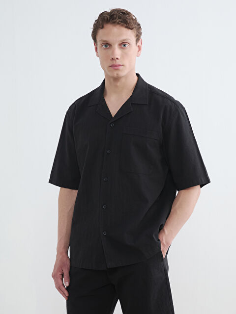 LCW Vision قميص أسود رجل