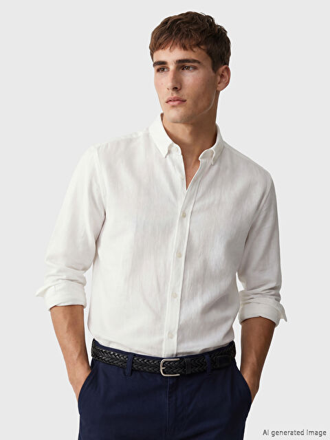 LCW Vision Regular Fit Armürlü Erkek Gömlek