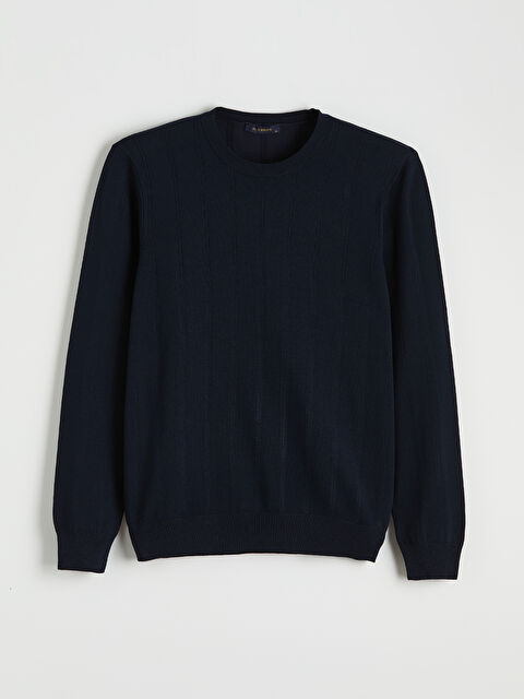 SOUTHBLUE Bisiklet Yaka Dikey Çizgili Erkek Triko Kazak - S6G711Z8-RFH