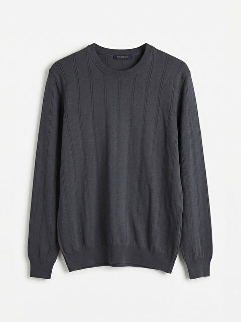 SOUTHBLUE Bisiklet Yaka Erkek Fitilli Triko Kazak - S6G711Z8-ZST