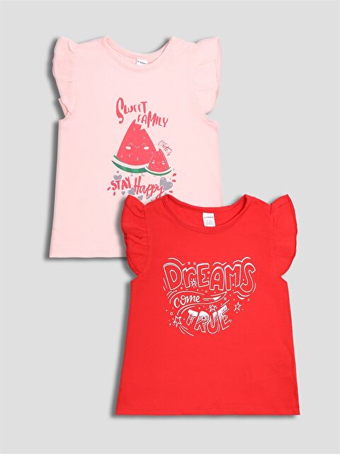 LCW Kids Girl RED Tank Top - S6G726Z1-H1C