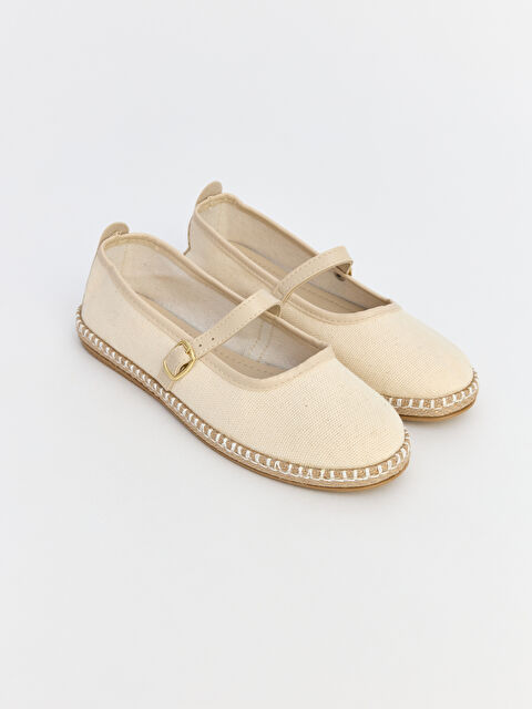 LCW STEPS Bantlı Hasır Detaylı Kadın Babet