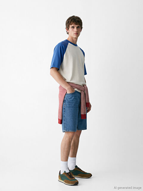 LCW Jeans Man INDIGO Denim Shorts - S6G744Z8-H45