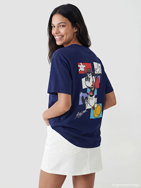 XSIDE Woman NAVY T-Shirt - S6G754Z8-CRP