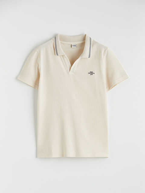 LCW Kids Polo Yaka Nakışlı Erkek Çocuk Tişört - S6G810Z4-FT0