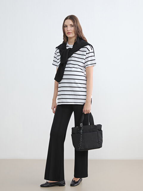 LCW Comfort Karın Panelli Geniş Paça Kadın Eşofman Altı - S6G821Z8-CVL