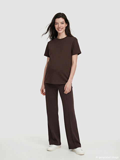 LCW Comfort Karın Panelli Geniş Paça Kadın Eşofman Altı