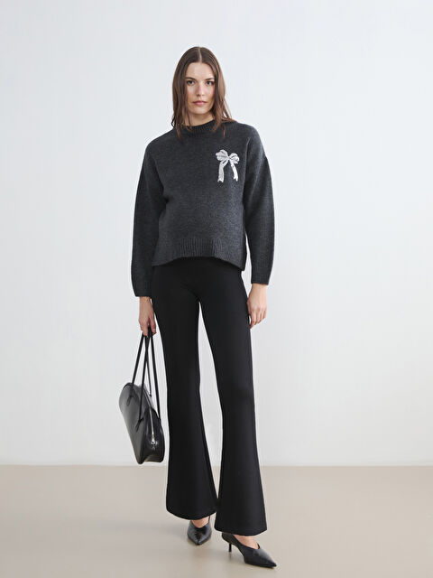 LCWAIKIKI Maternity Karın Panelli İspanyol Paça Hamile Tayt - S6G825Z8-CVL