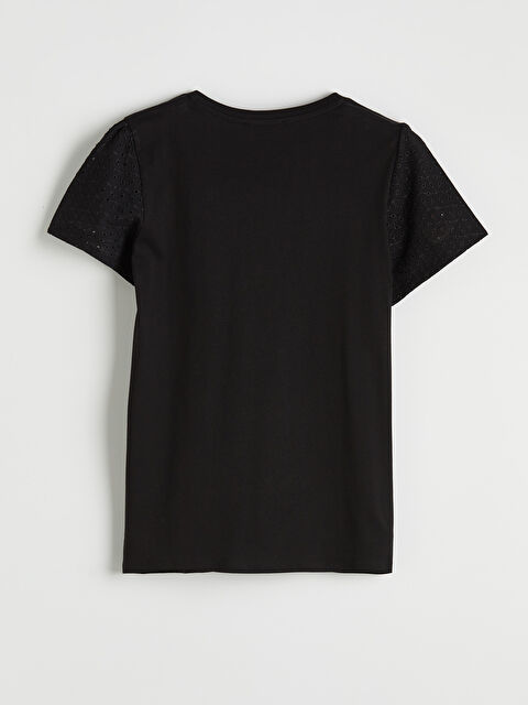 LCW Comfort Bisiklet Yaka Ajurlu Bluz - S6G827Z8-CVL