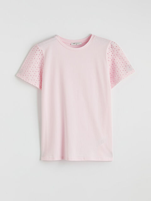 LCW Comfort Bisiklet Yaka Ajurlu Bluz - S6G827Z8-JH4