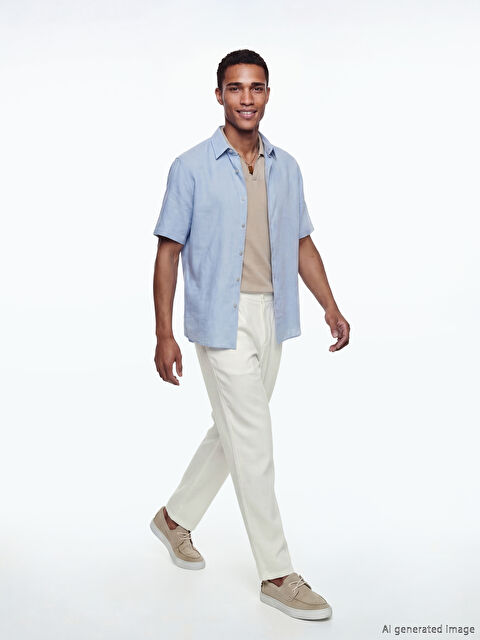 LCW Vision Rahat Kalıp Pileli Erkek Pantolon - S6G833Z8-R9J