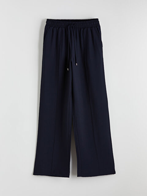 LCW Modest Beli Lastikli Geniş Paça Kadın Pantolon - S6G868Z8-ZKF