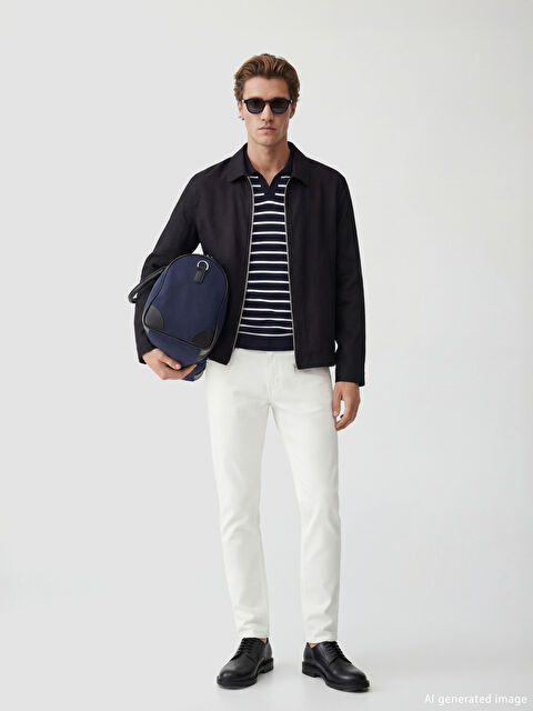 SOUTHBLUE Regular Fit Gömlek Yaka Erkek Mont