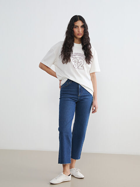 LCW Modest Straight Fit Kadın Jean Pantolon	 - S6G913Z8-309