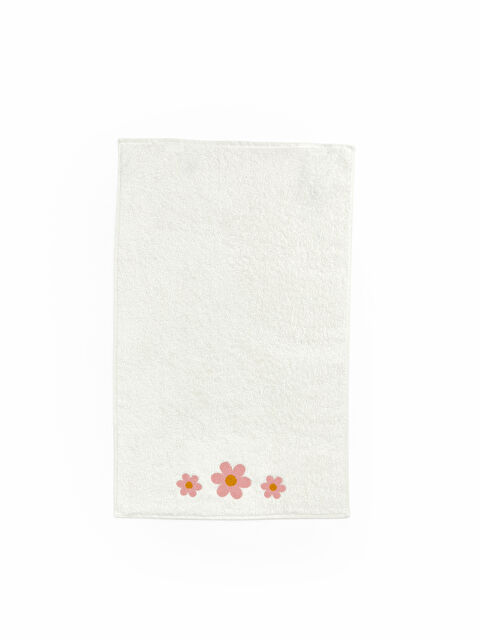 LCW HOME Çiçek Desenli Yüz Havlusu 50x80 cm - S6G932Z8-EEW