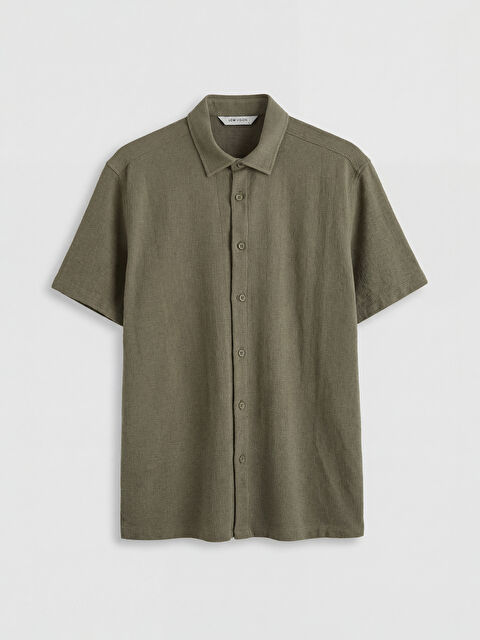 LCW Vision Regular Fit Dokulu Erkek Gömlek