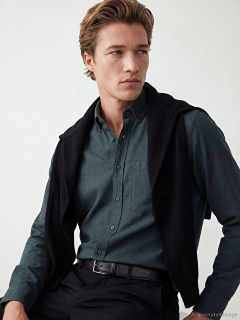 SOUTHBLUE Regular Fit Erkek Gömlek - S6G957Z8-DGP