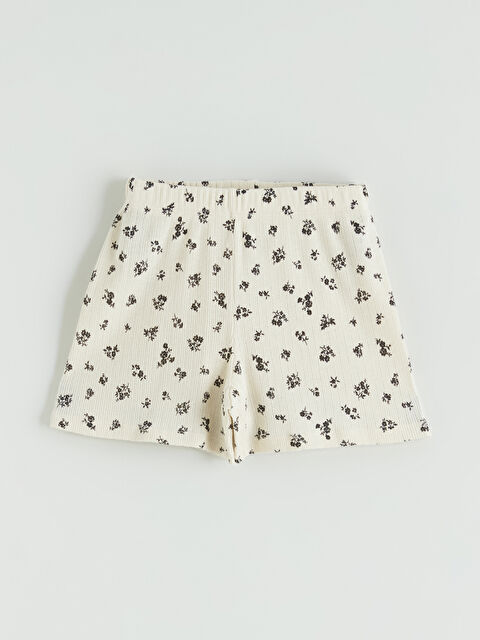 LCW ECO Çiçek Desenli Kız Çocuk Şort - S6G971Z1-LQA